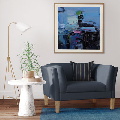 Charlton Chair - Bluebell Box Weave Linen