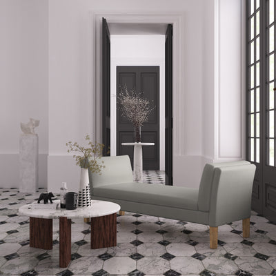 Charlton Bench - Silver Streak Basketweave