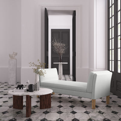 Charlton Bench - Blanc Plush Velvet