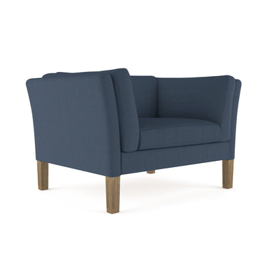 Charlton Chair - Bluebell Box Weave Linen