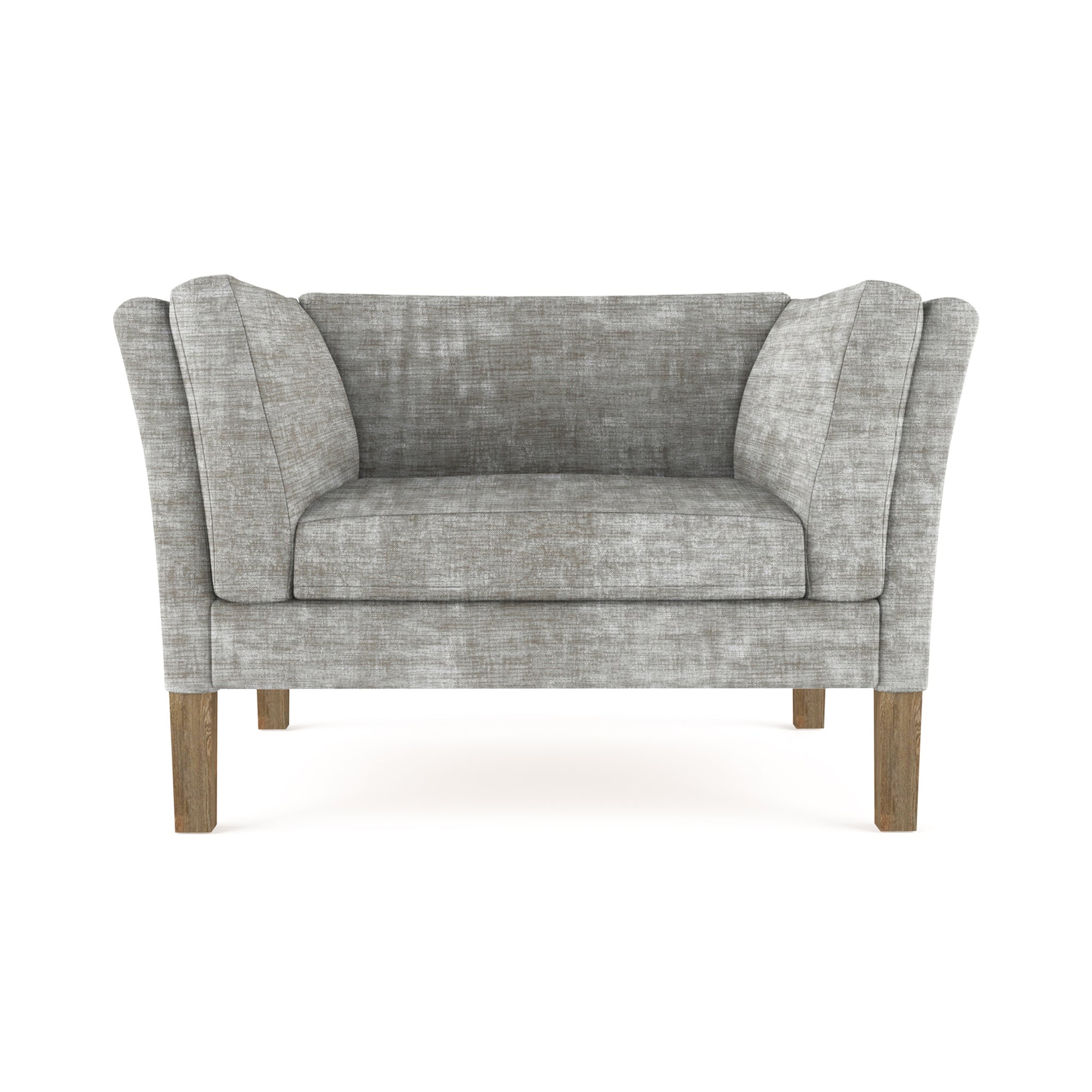 Charlton Chair - Silver Streak Crushed Velvet