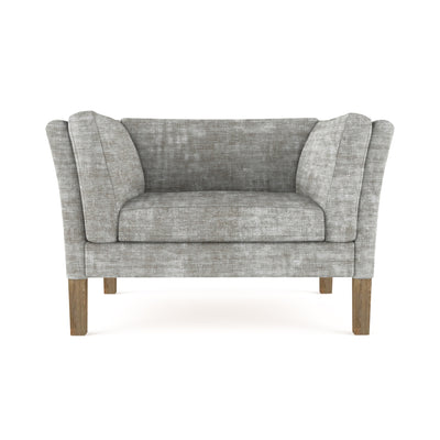 Charlton Chair - Silver Streak Crushed Velvet