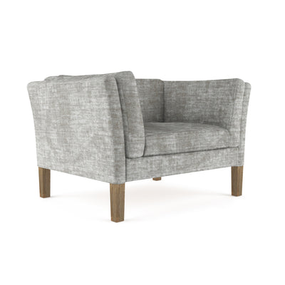 Charlton Chair - Silver Streak Crushed Velvet