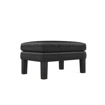 Charlton Ottoman - Black Jack Vintage Leather