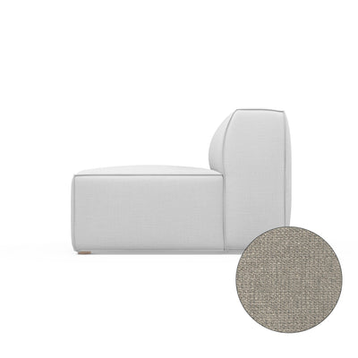 Varick Armless Chair - Silver Streak Basketweave