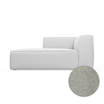 Varick Single-Arm Chaise - Haze Basketweave