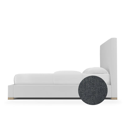 Sloan Panel Bed - Bluebell Basketweave