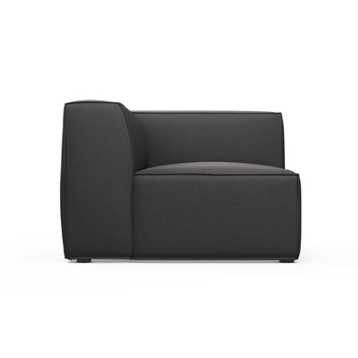 Varick Corner Chair - Graphite Plush Velvet