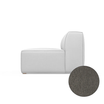 Varick Armless Chair - Graphite Basketweave