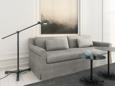 Ludlow Sofa - Silver Streak Box Weave Linen