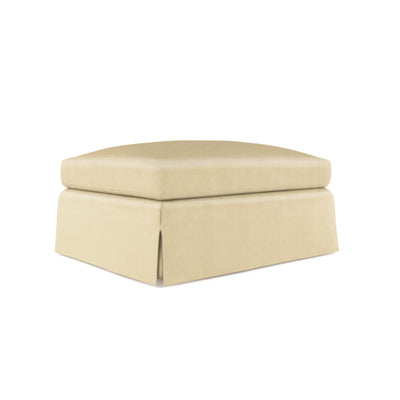 Ludlow Ottoman - Oyster Vintage Leather