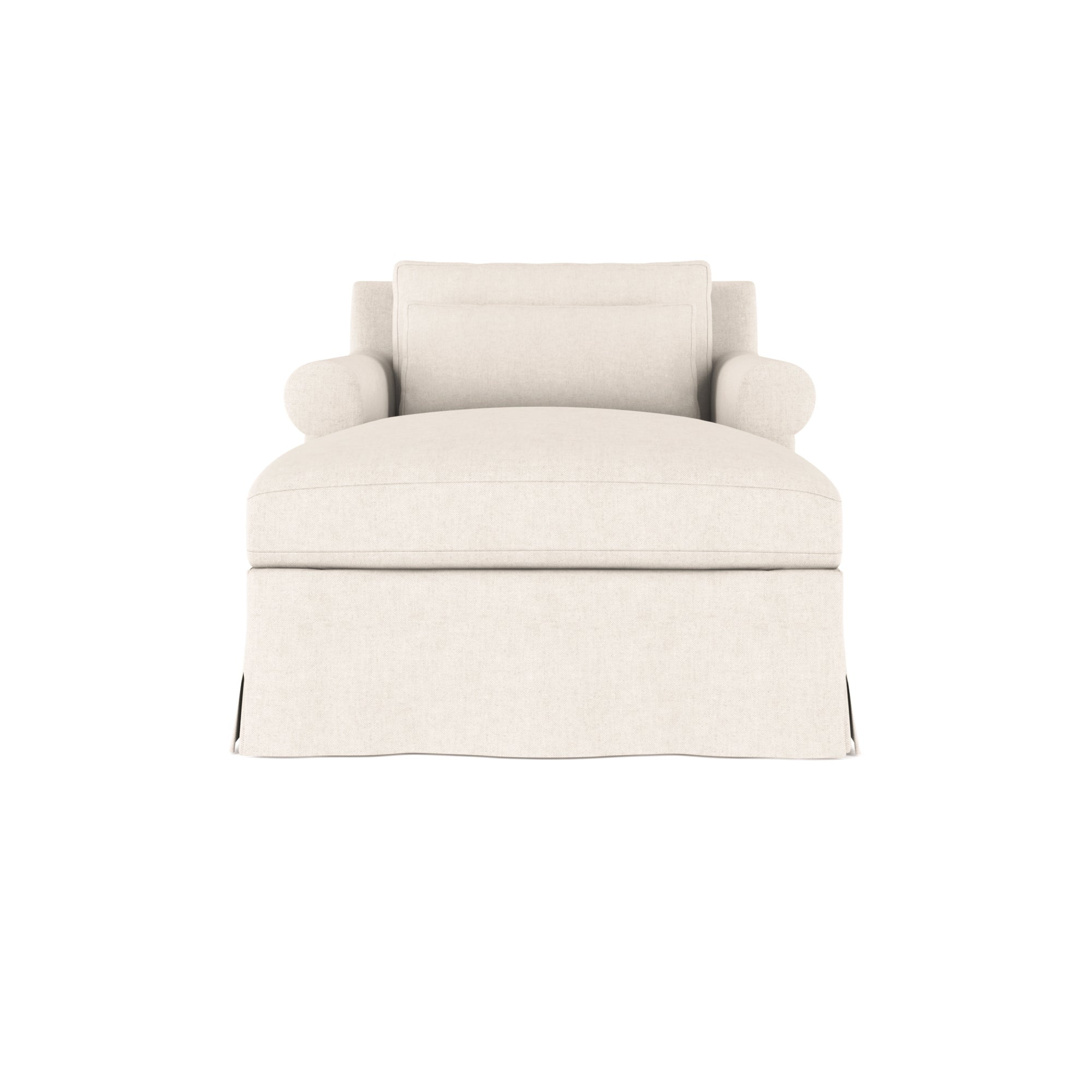 Ludlow Chaise - Alabaster Plush Velvet
