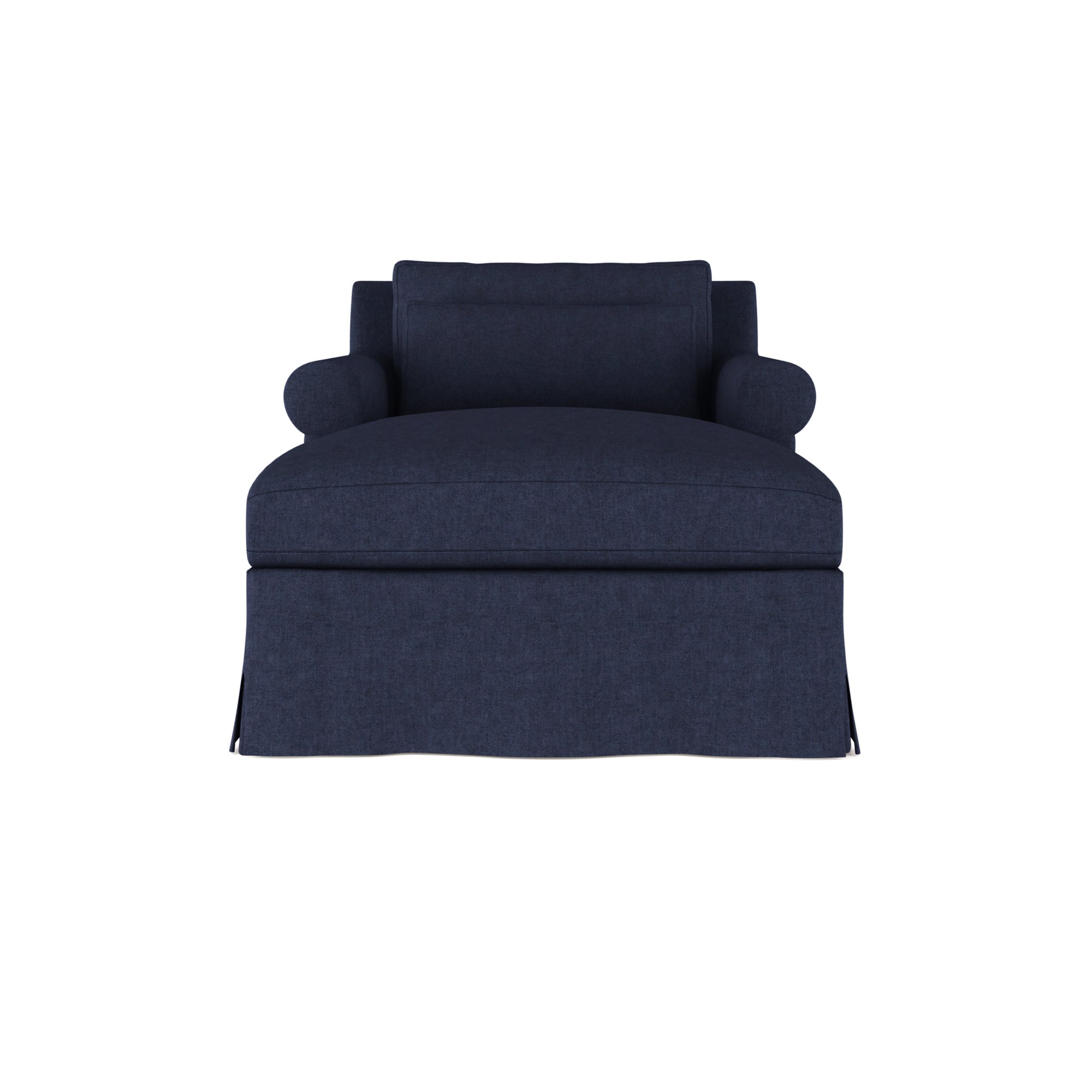 Ludlow Chaise - Blue Print Plush Velvet