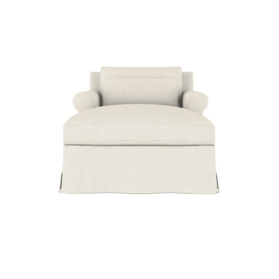 Ludlow Chaise - Alabaster Box Weave Linen