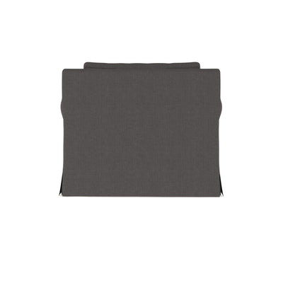 Ludlow Chaise - Graphite Box Weave Linen