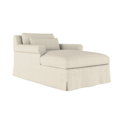 Ludlow Chaise - Oyster Box Weave Linen