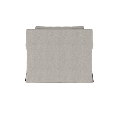 Ludlow Chaise - Silver Streak Box Weave Linen