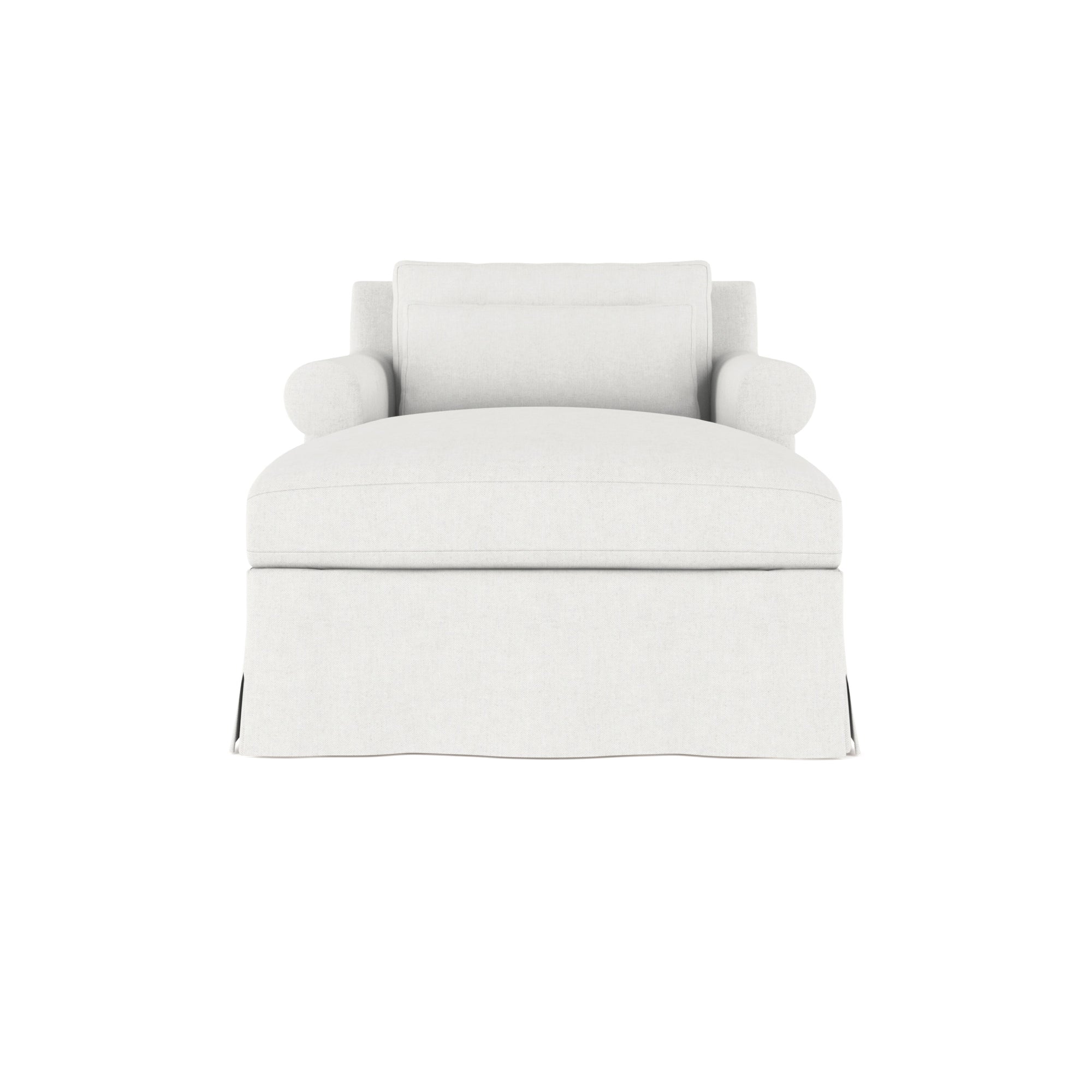 Ludlow Chaise - Blanc Box Weave Linen