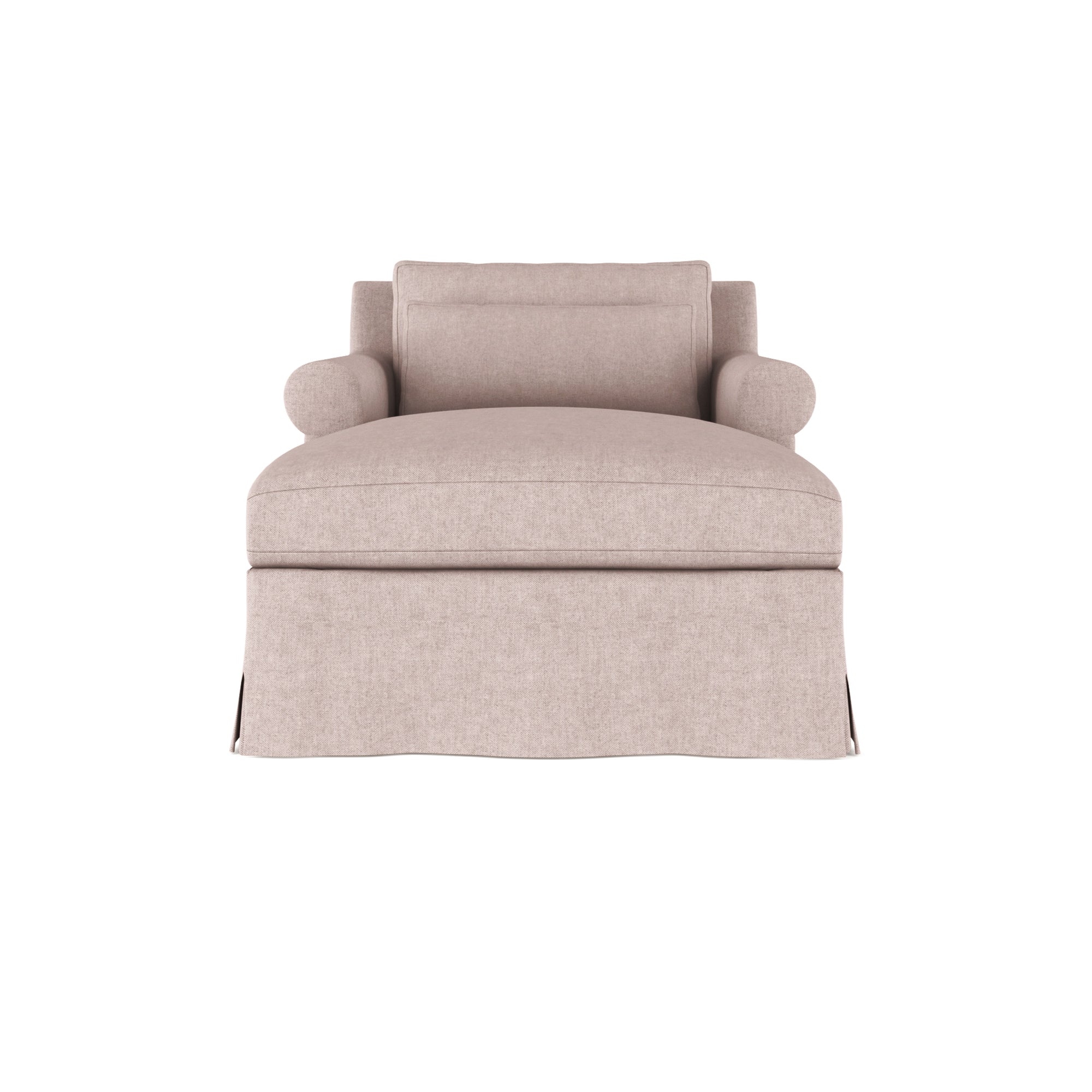 Ludlow Chaise - Blush Plush Velvet