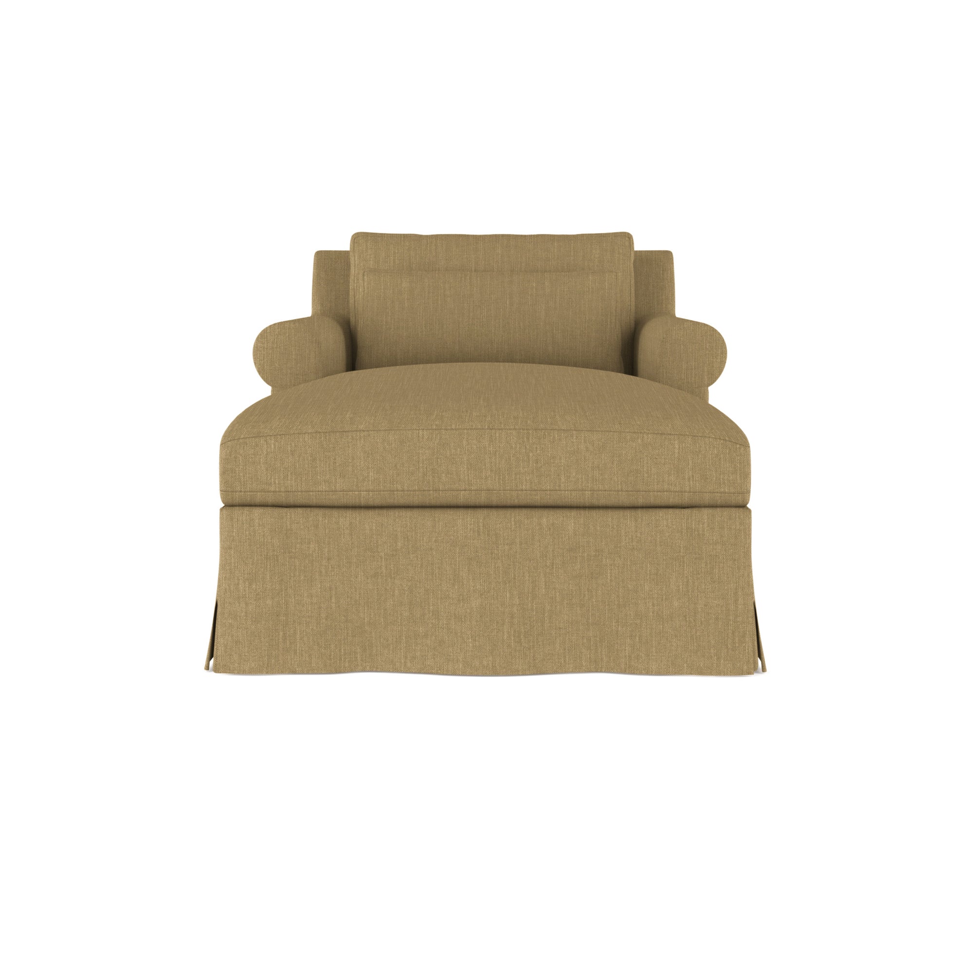 Ludlow Chaise - Marzipan Box Weave Linen