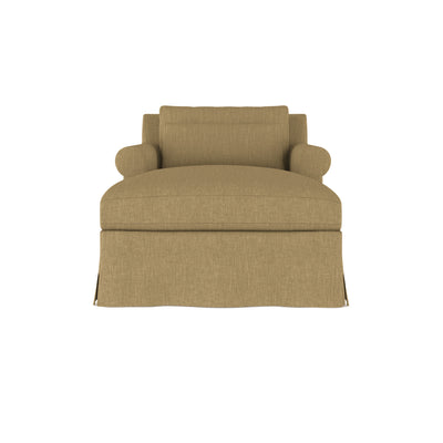 Ludlow Chaise - Marzipan Box Weave Linen