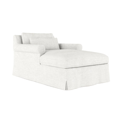 Ludlow Chaise - Alabaster Crushed Velvet