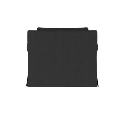Ludlow Chaise - Black Jack Box Weave Linen