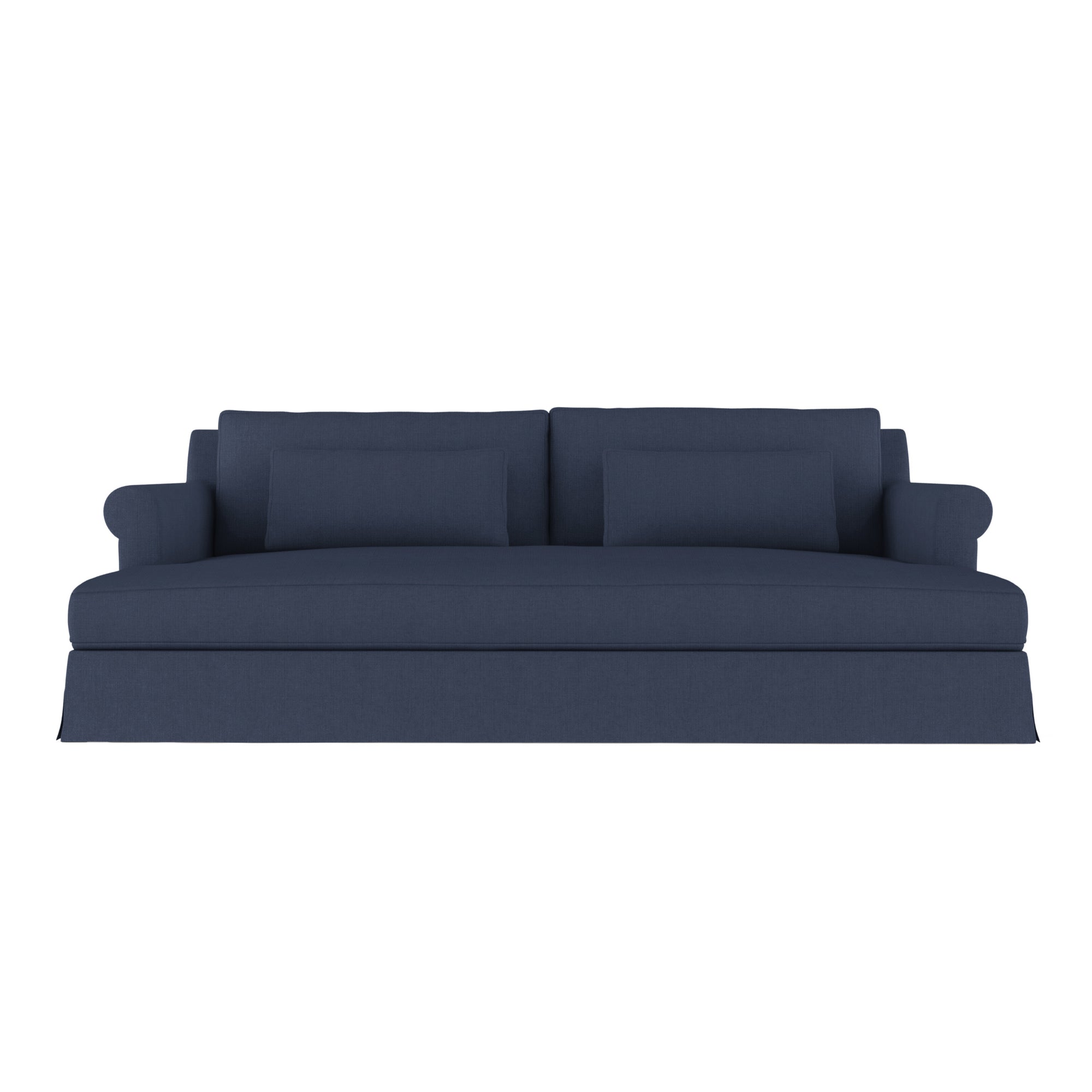 Ludlow Daybed - Blue Print Box Weave Linen
