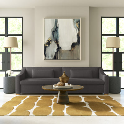 Crosby Sofa - Graphite Pebble Weave Linen