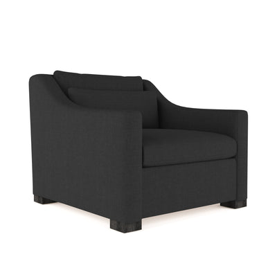 Crosby Chair - Black Jack Box Weave Linen