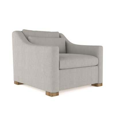Crosby Chair - Silver Streak Box Weave Linen