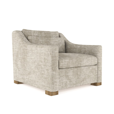 Crosby Chair - Oyster Crushed Velvet