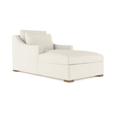 Crosby Chaise - Alabaster Box Weave Linen