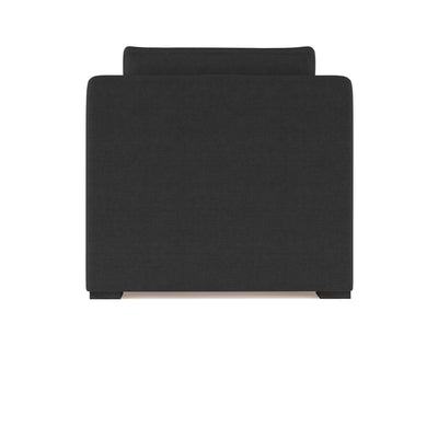 Crosby Chaise - Black Jack Box Weave Linen