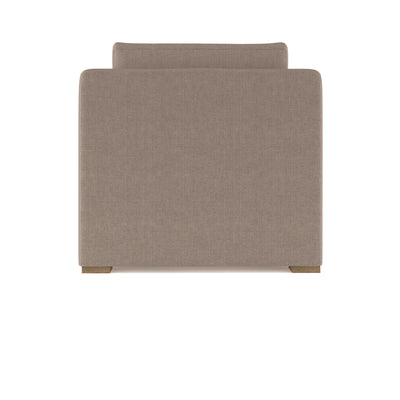 Crosby Chaise - Pumice Box Weave Linen