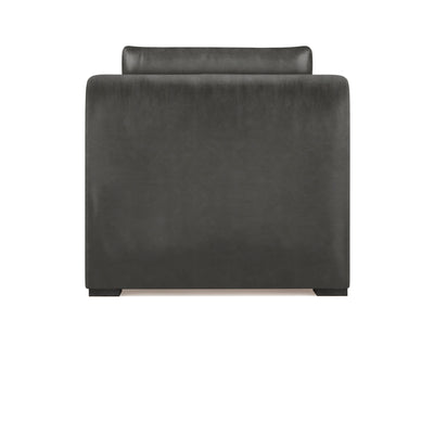 Crosby Chaise - Graphite Vintage Leather