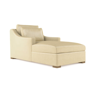 Crosby Chaise - Oyster Vintage Leather