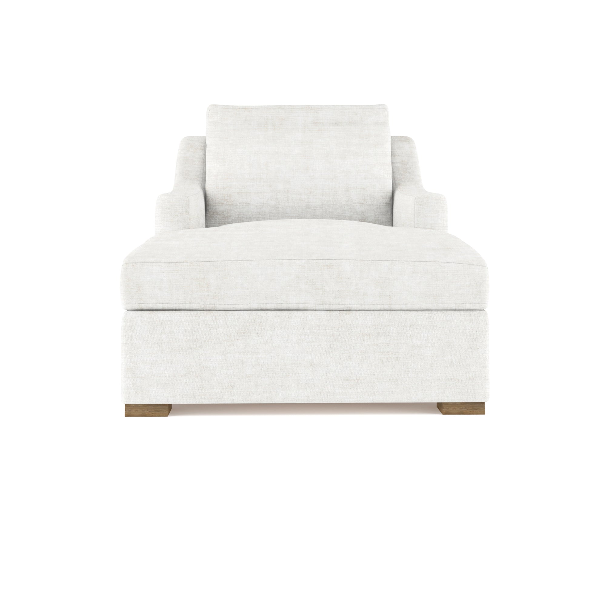 Crosby Chaise - Alabaster Crushed Velvet