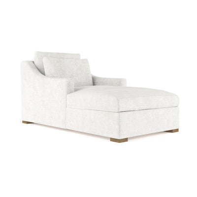 Crosby Chaise - Alabaster Crushed Velvet