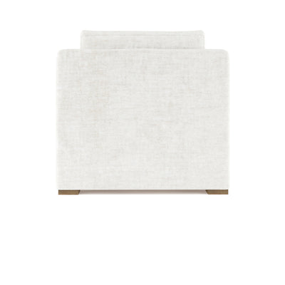 Crosby Chaise - Alabaster Crushed Velvet