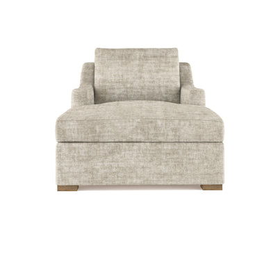 Crosby Chaise - Oyster Crushed Velvet