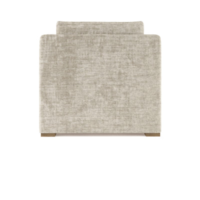 Crosby Chaise - Oyster Crushed Velvet