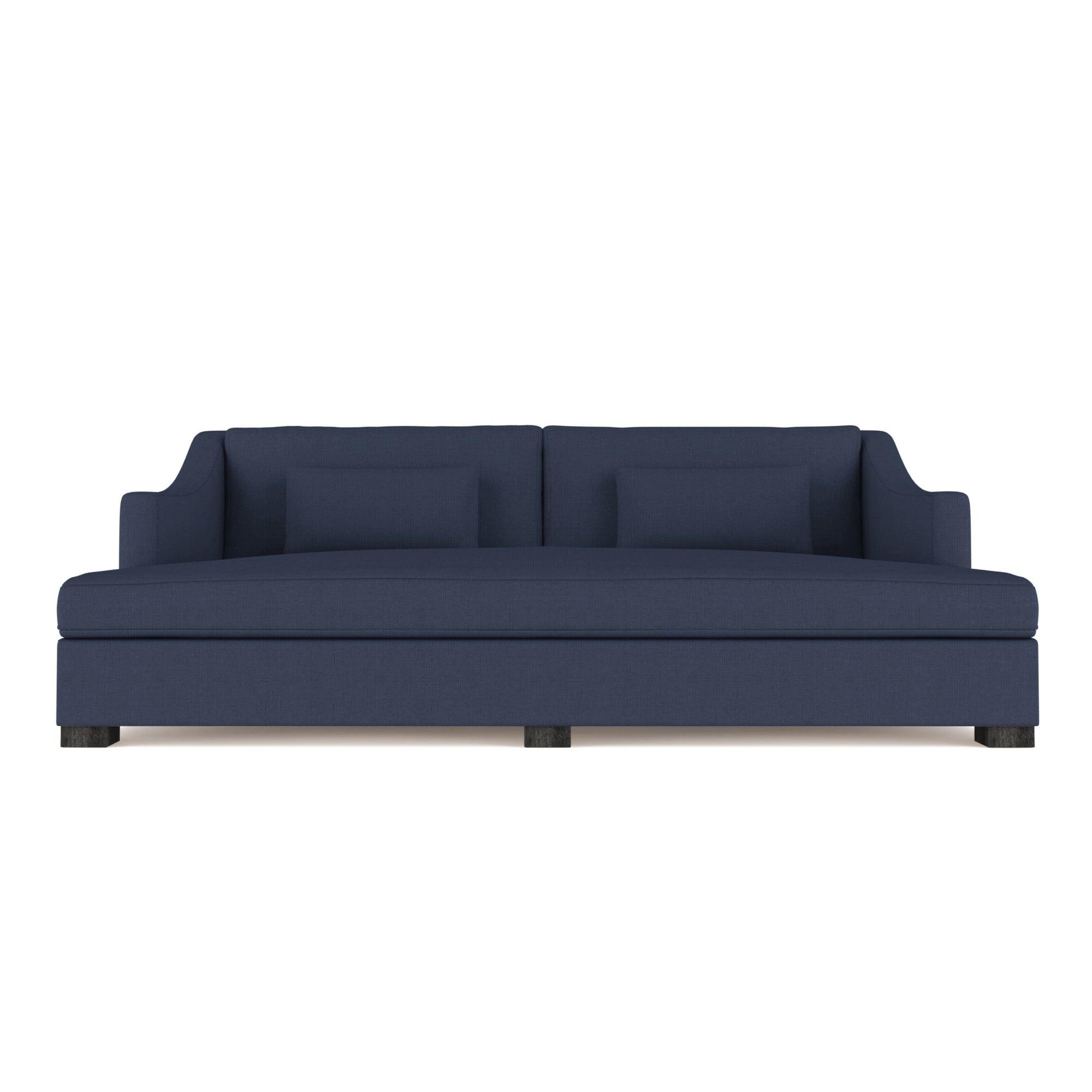 Crosby Daybed - Blue Print Box Weave Linen