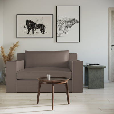 Mulberry Sofa - Pumice Box Weave Linen