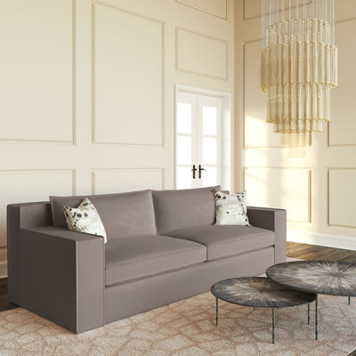 Mulberry Sofa - Pumice Box Weave Linen