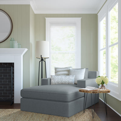 Mulberry Chaise - Haze Basketweave