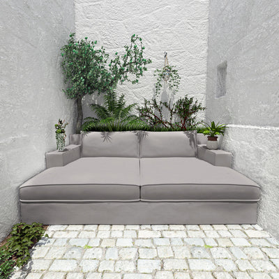 Mulberry Daybed - Silver Streak Crushed Velvet