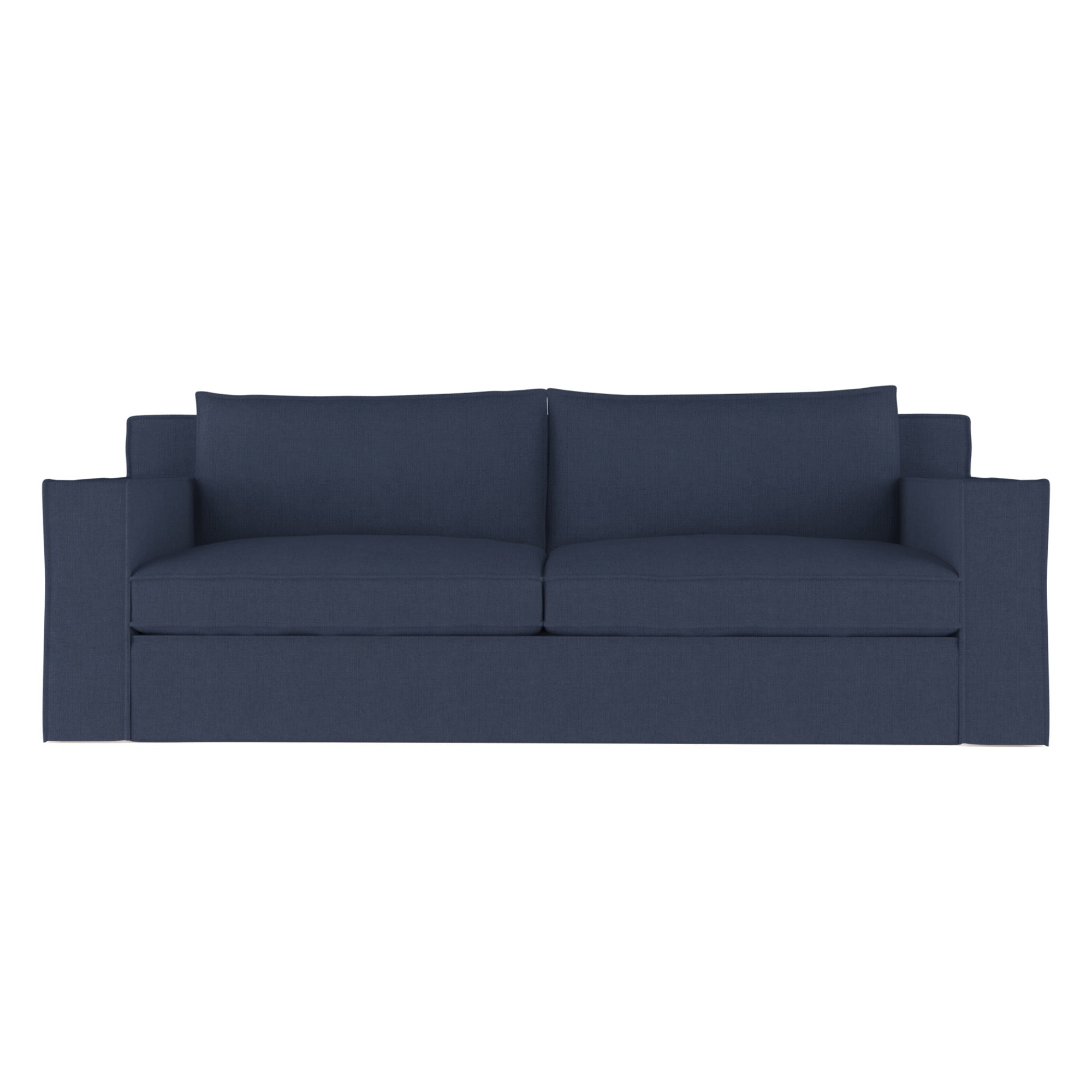 Mulberry Sofa - Blue Print Box Weave Linen