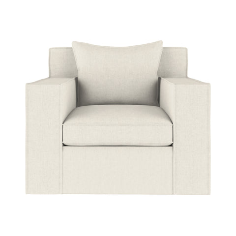 Mulberry Chair - Alabaster Box Weave Linen