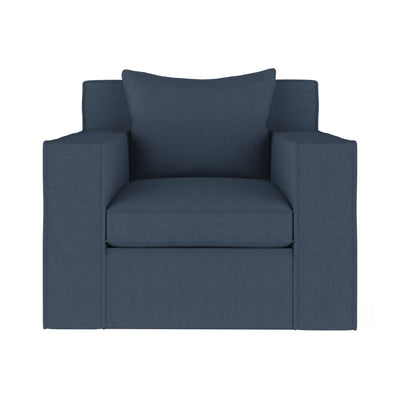 Mulberry Chair - Bluebell Box Weave Linen